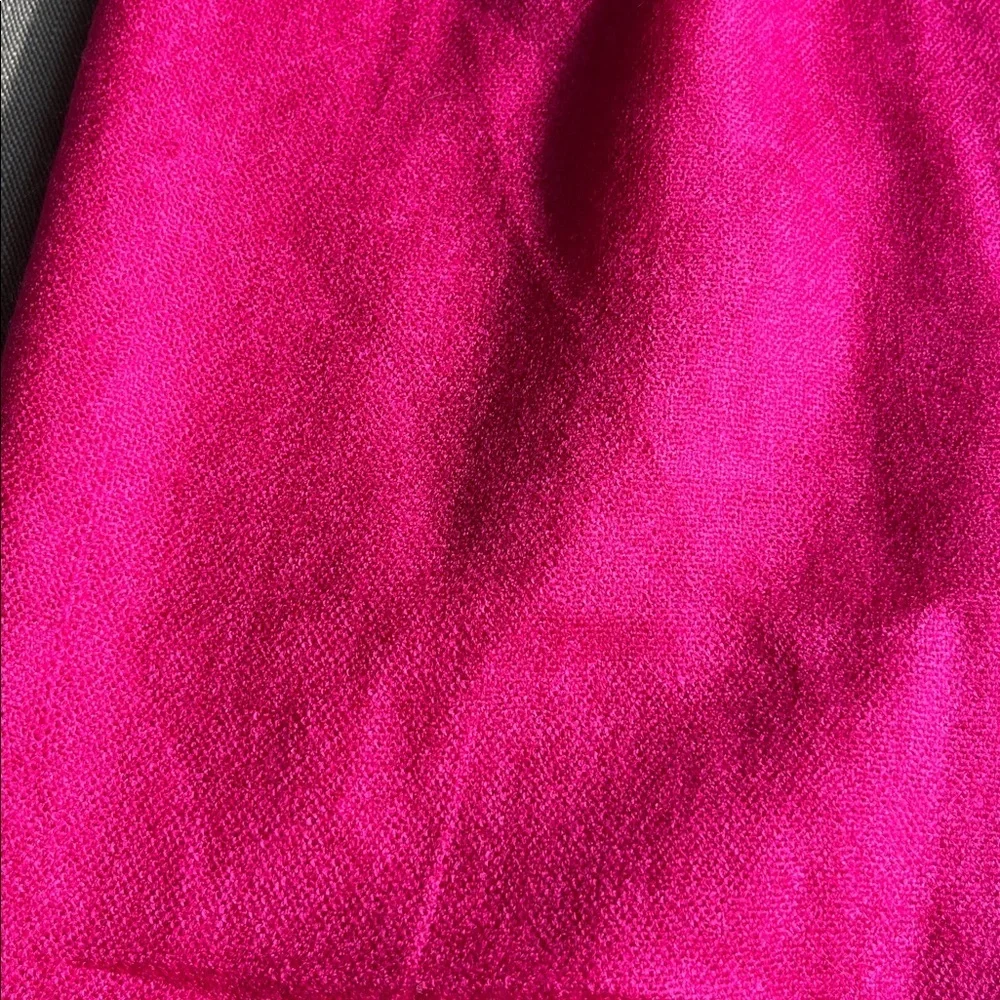 Bright Fuchsia Fringe Scarf